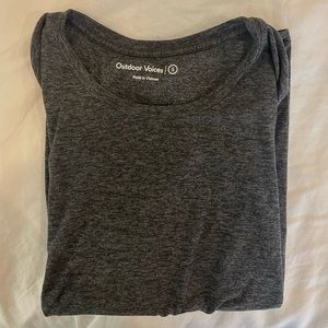 Outdoor voices cloudknit tee charcoal